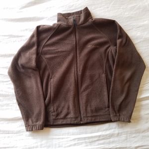 Columbia Chocolate Brown Fleece Zipper Jacket